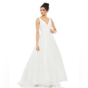 Mac Duggal 55272 NWT LAYERED TULLE CHIFFON BALL GOWN